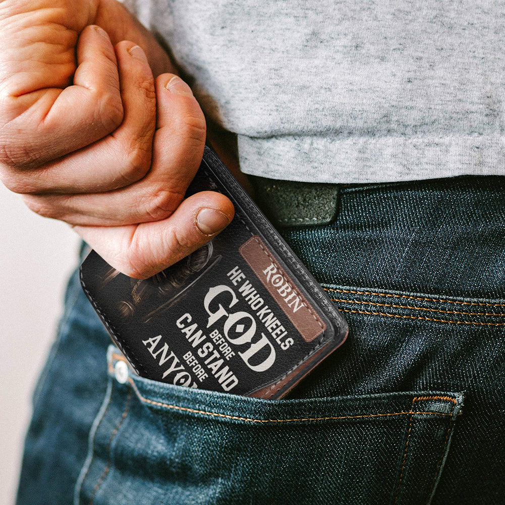 Personalized Son of the King Men's Leather Wallet