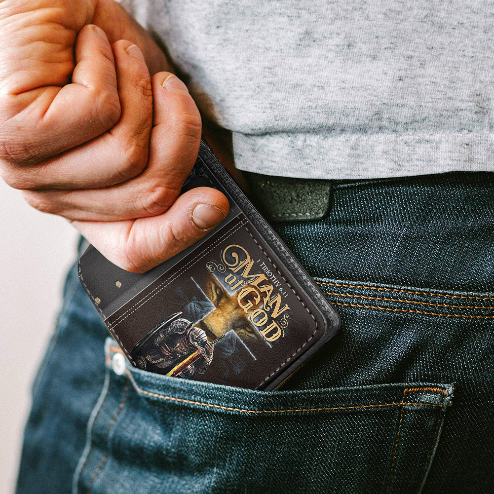 Personalized Son of the King Men's Leather Wallet