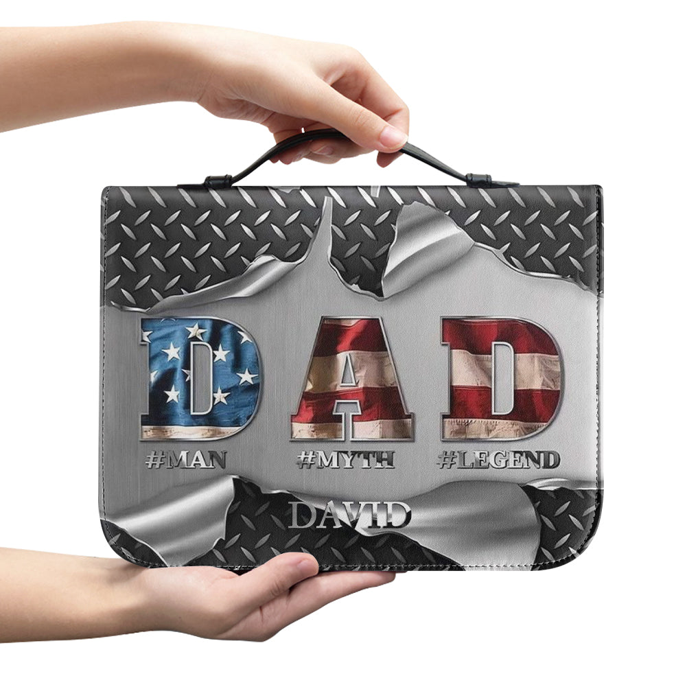 Personalized Bible Cover for Dad - Man Myth Legend