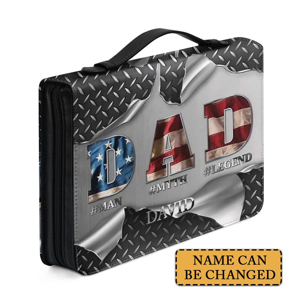 Personalized Bible Cover for Dad - Man Myth Legend