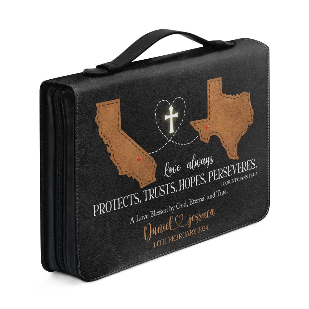 Personalized Faith and Love Bible Cover