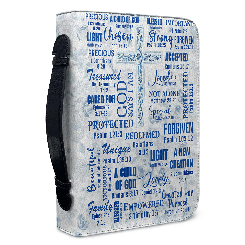 Personalized God Says I AM Bible Cover