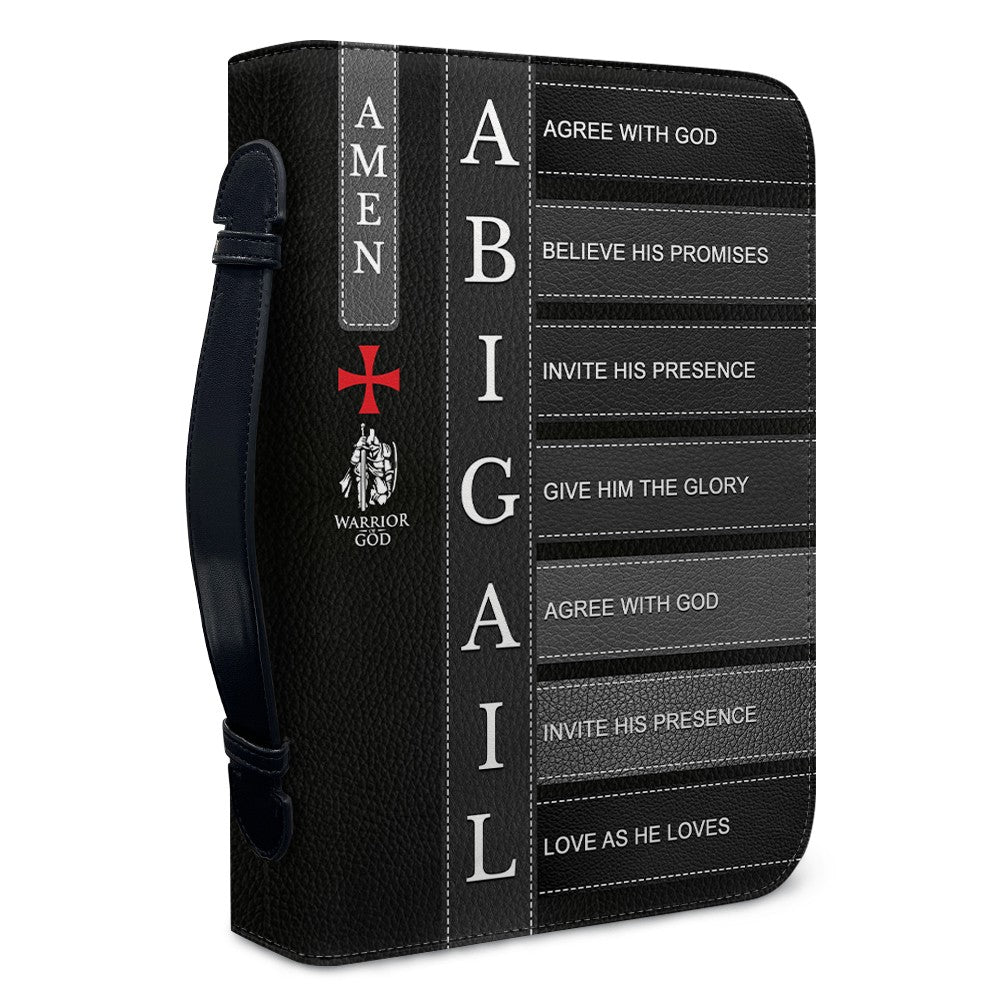Personalized Name Bible Cover with Verses