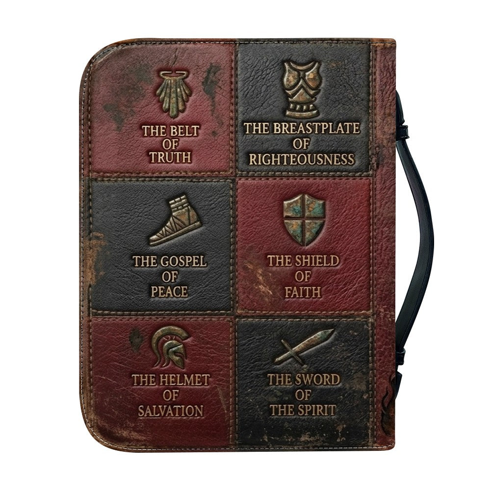Personalized Armor of God Leather Bible Cover
