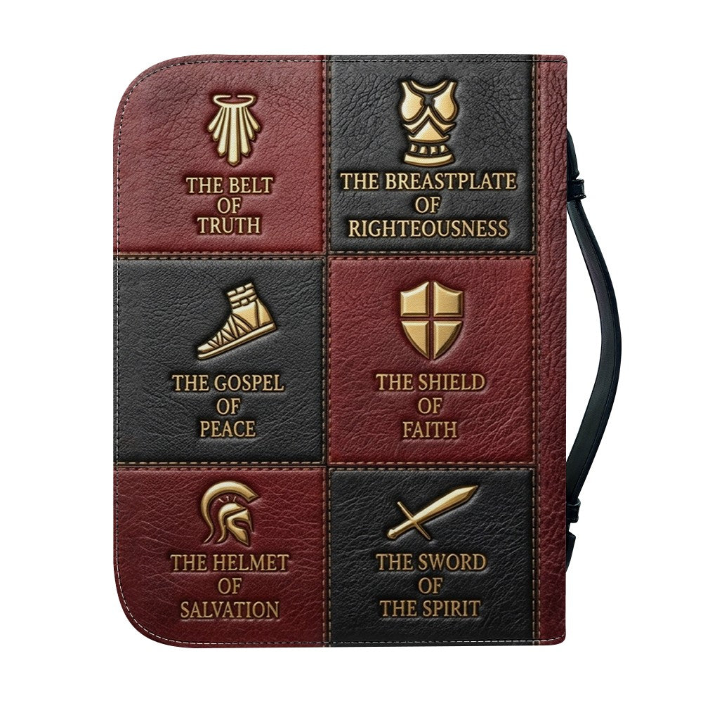 Personalized Armor of God Leather Bible Cover