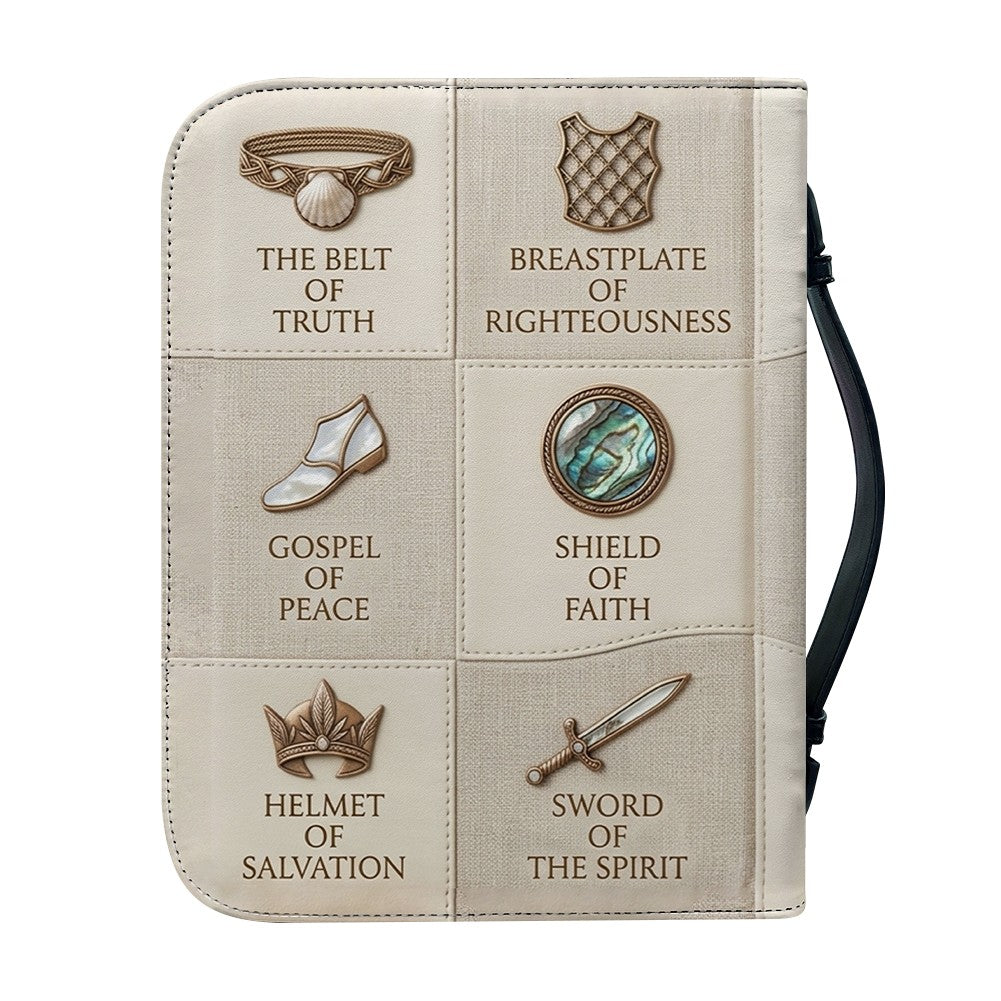 Personalized Armor of God Leather Bible Cover