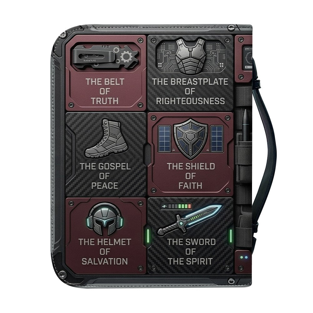 Personalized Armor of God Leather Bible Cover