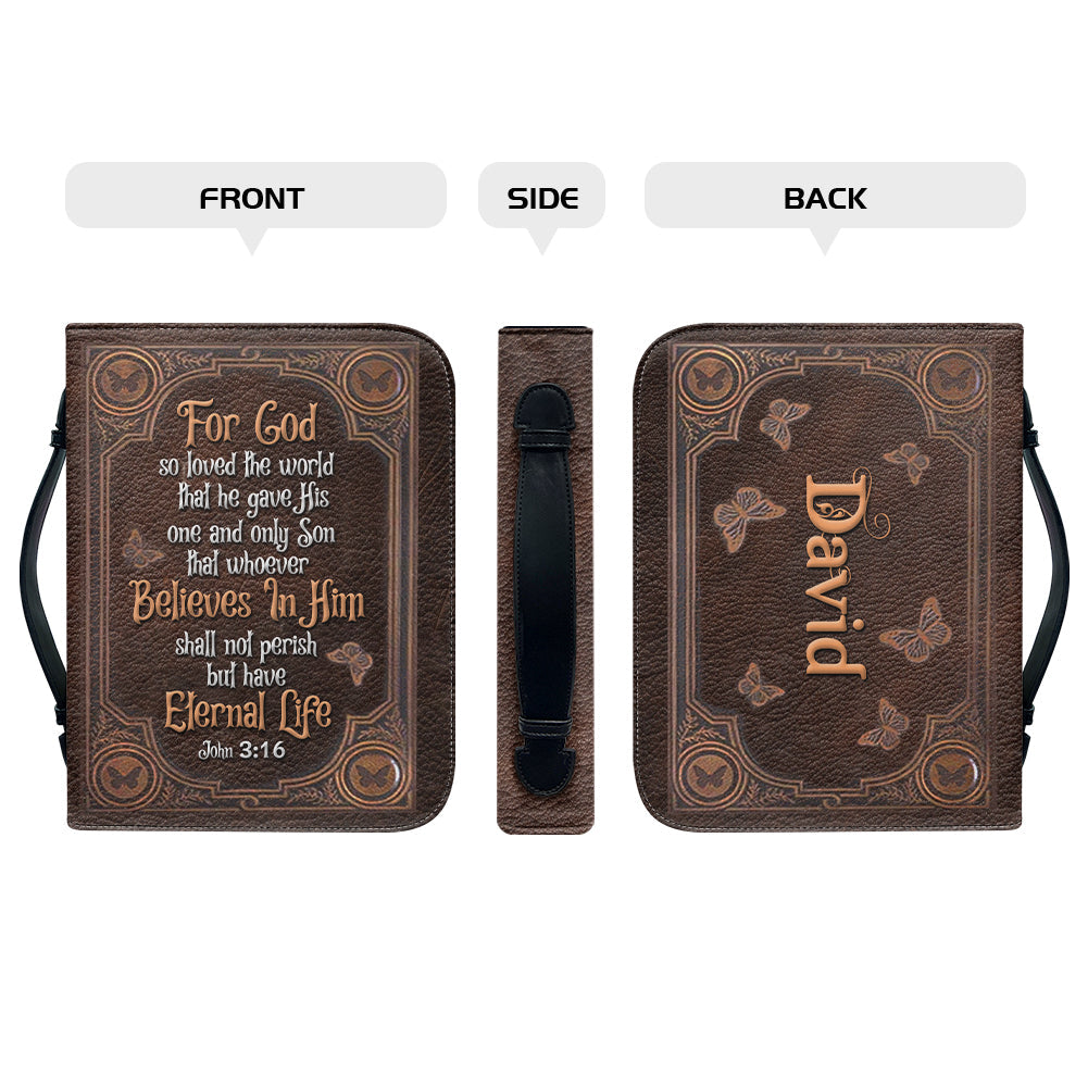 Personalized John 3:16 Butterfly Bible Cover