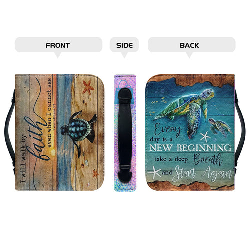 Coastal Reverie Sea Turtle Bible Cover