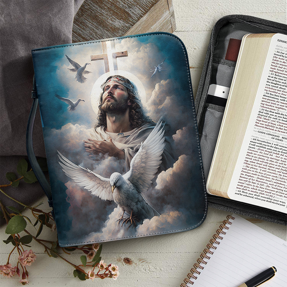 Heavenly Ascent Dove Personalized Bible Cover