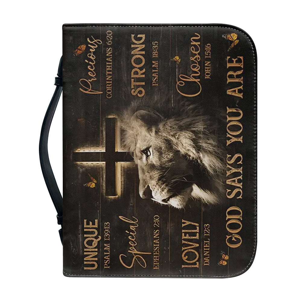 Personalized God Says You Are Bible Cover