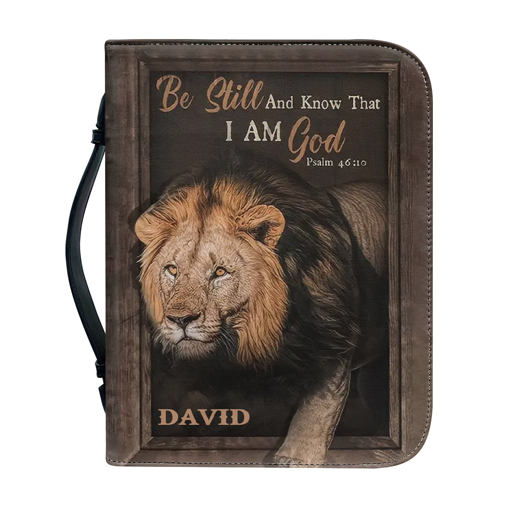 Personalized Be Still And Know God Bible Cover
