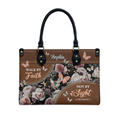 Walk By Faith Butterfly Leather Handbag