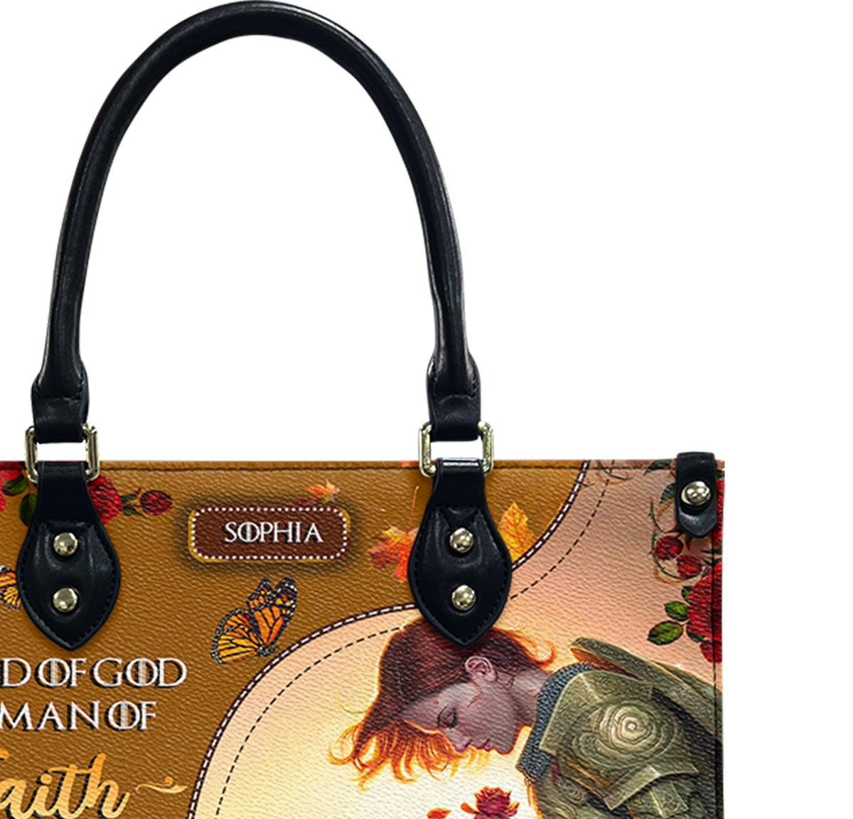 Child Of God Woman Of Faith Leather Handbag
