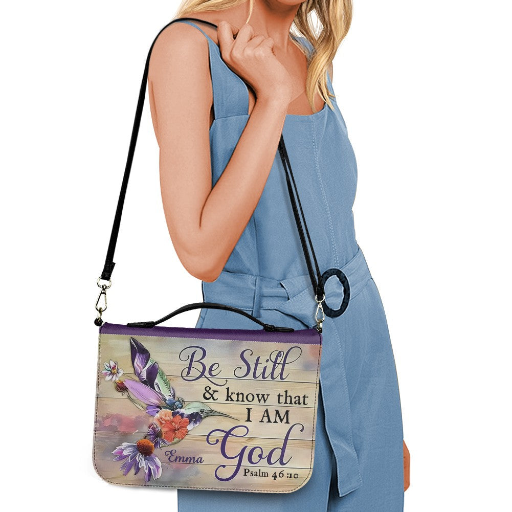 Personalized Psalm 46:10 Bible Cover with Name