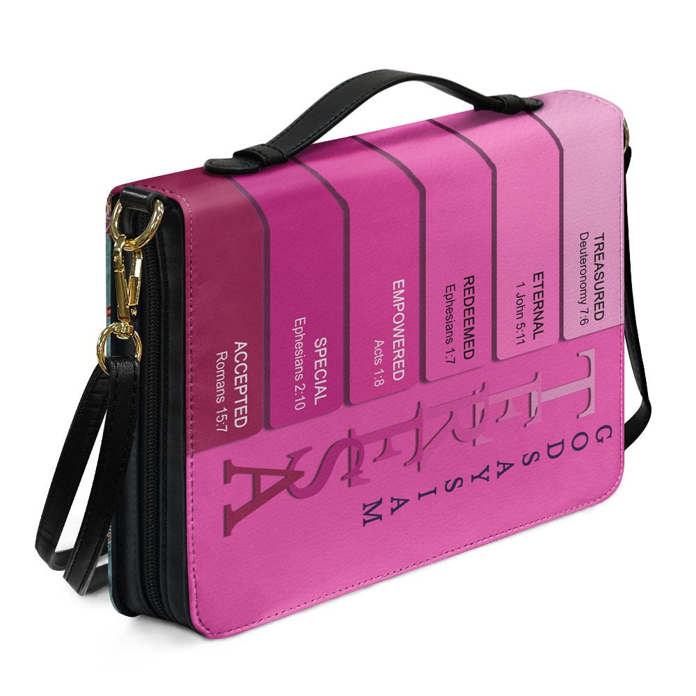 Personalized Pink Name Meaning Bible Cover