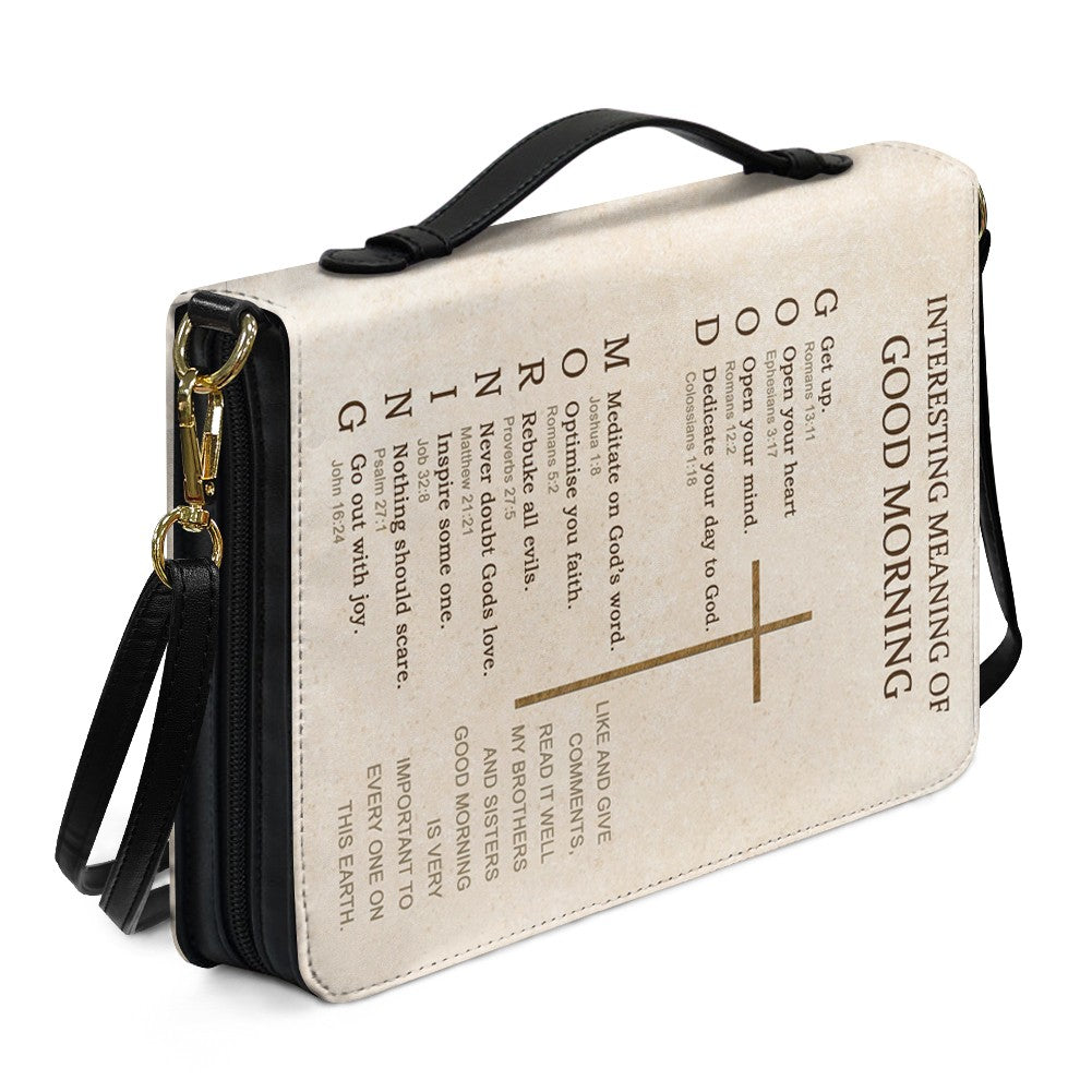 Meaning of Good Morning Personalized Bible Cover