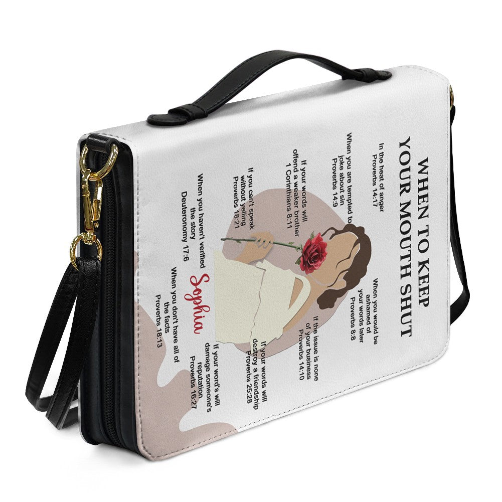 Personalized Bible Cover - Speak Through Faith