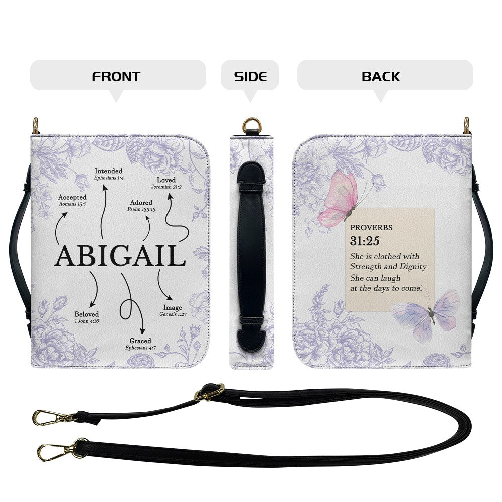 Personalized Strength & Dignity Bible Cover