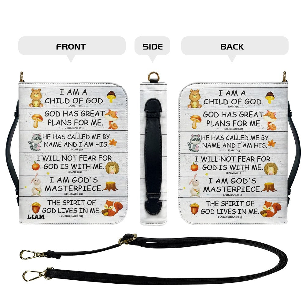 Personalized I Am A Child of God Bible Cover