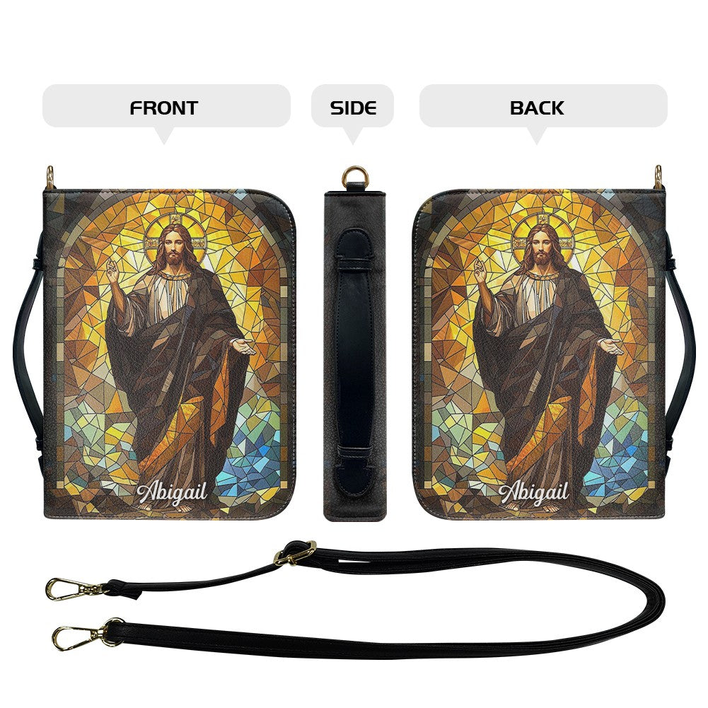 Personalized Name Faux Leather Bible Cover