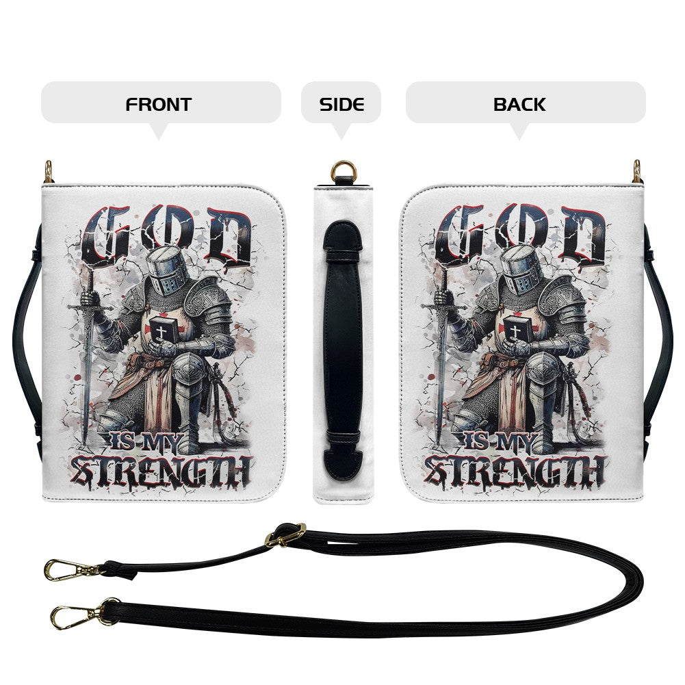 Personalized God Is My Strength Bible Cover