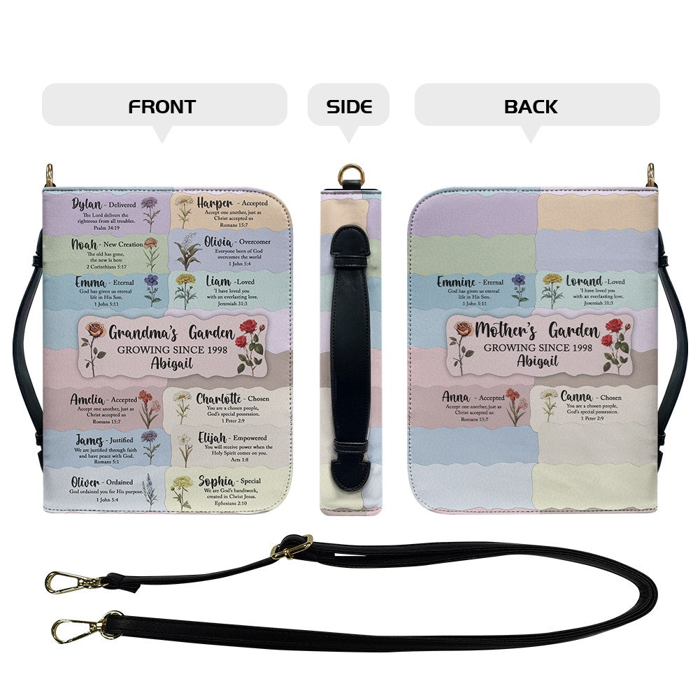 Personalized Grandma & Mom's Garden Bible Cover