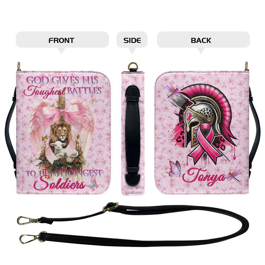 Cancer Warrior Faith Personalized Bible Cover