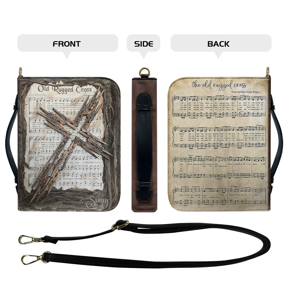 Personalized Old Rugged Cross Hymn Bible Cover