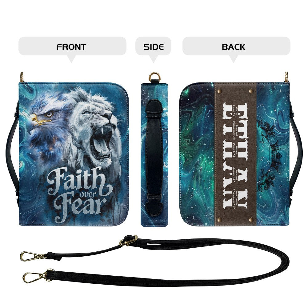Personalized Galaxy Green Name Bible Cover