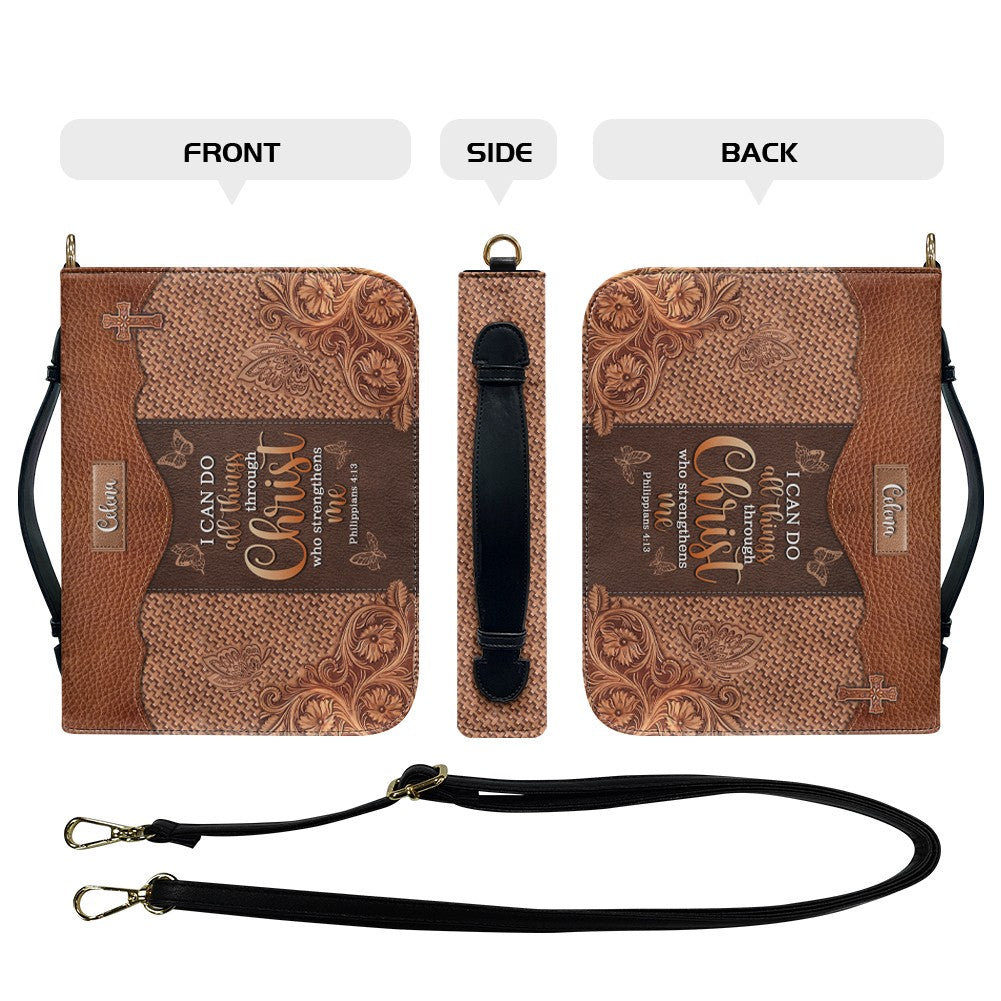 Personalized Bible Verse Leather Handbag