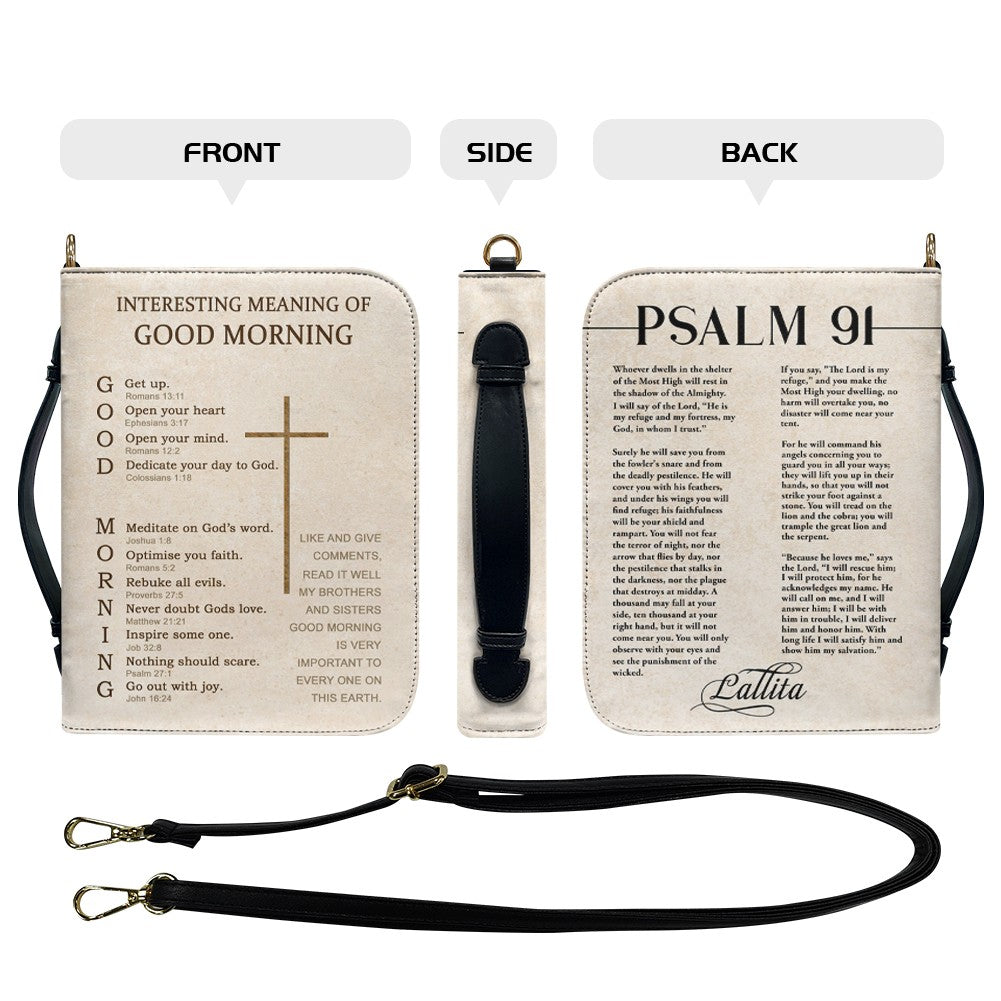 Meaning of Good Morning Personalized Bible Cover