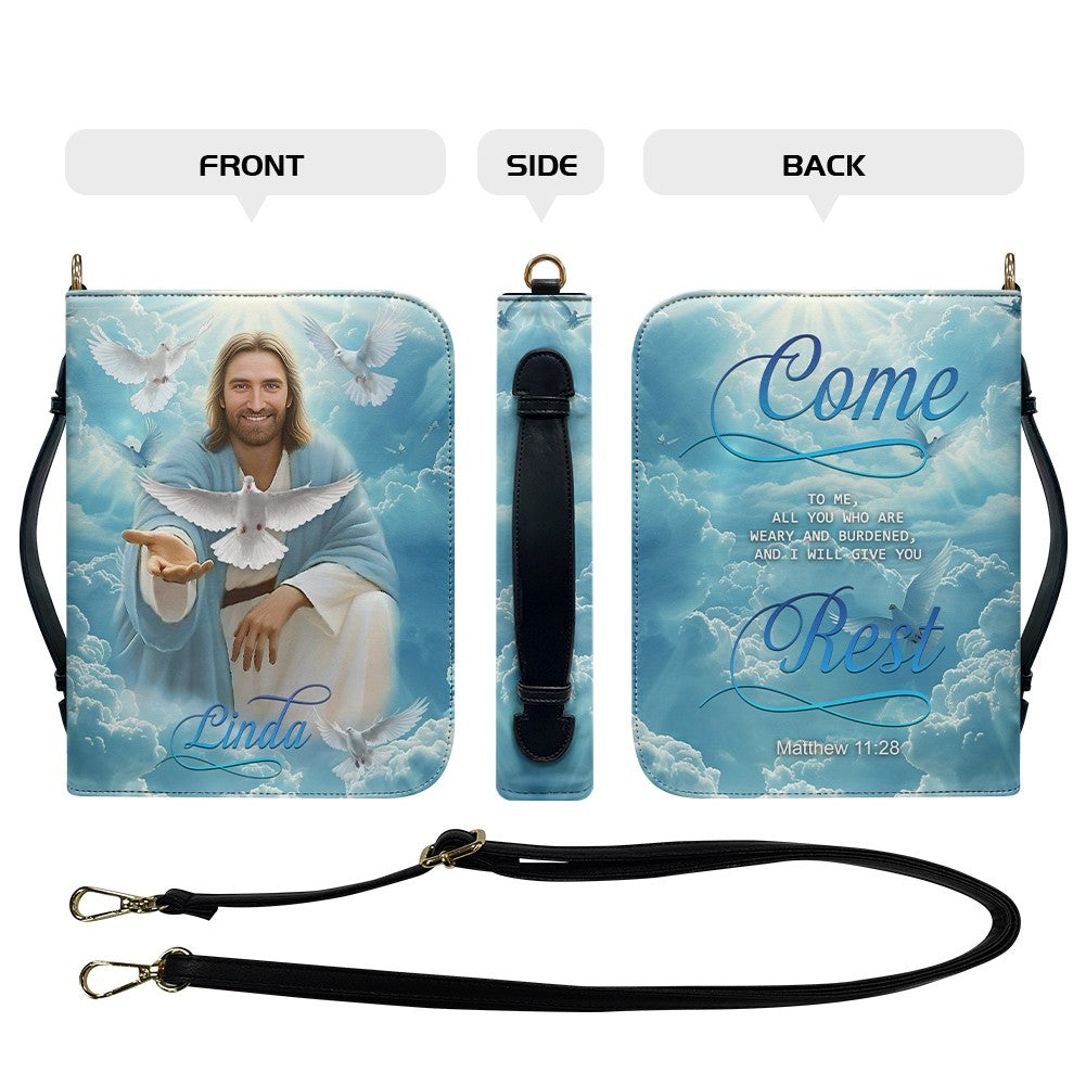 Personalized Bible Cover - Matthew 11:28