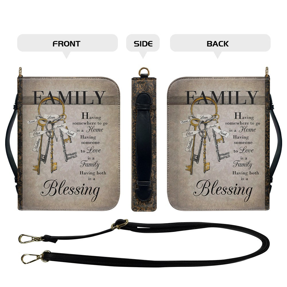 Personalized Family Blessing Bible Cover