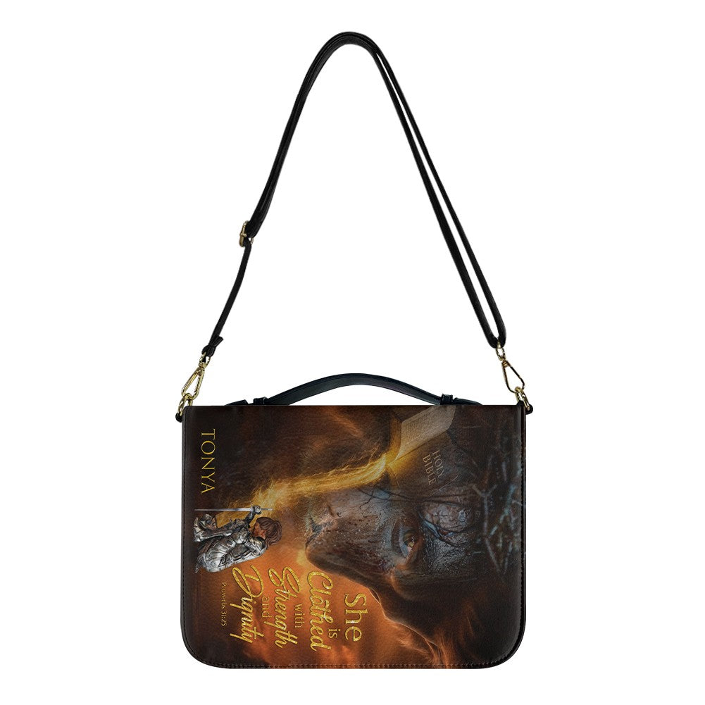Personalized Lion of Judah & Warrior Bible Cover