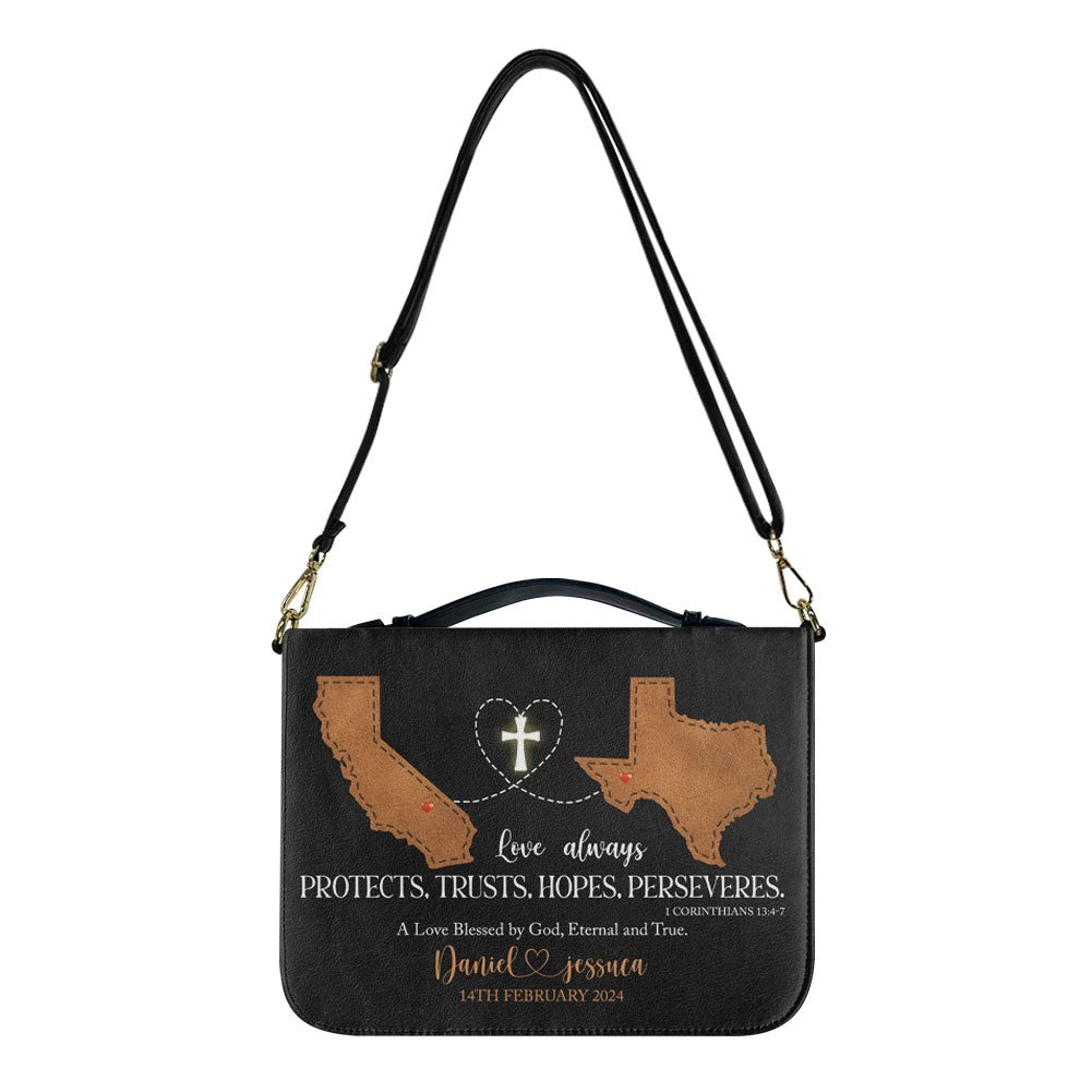 Personalized Faith and Love Bible Cover