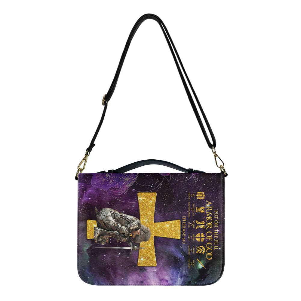 Personalized Armor of God Leather Bible Cover