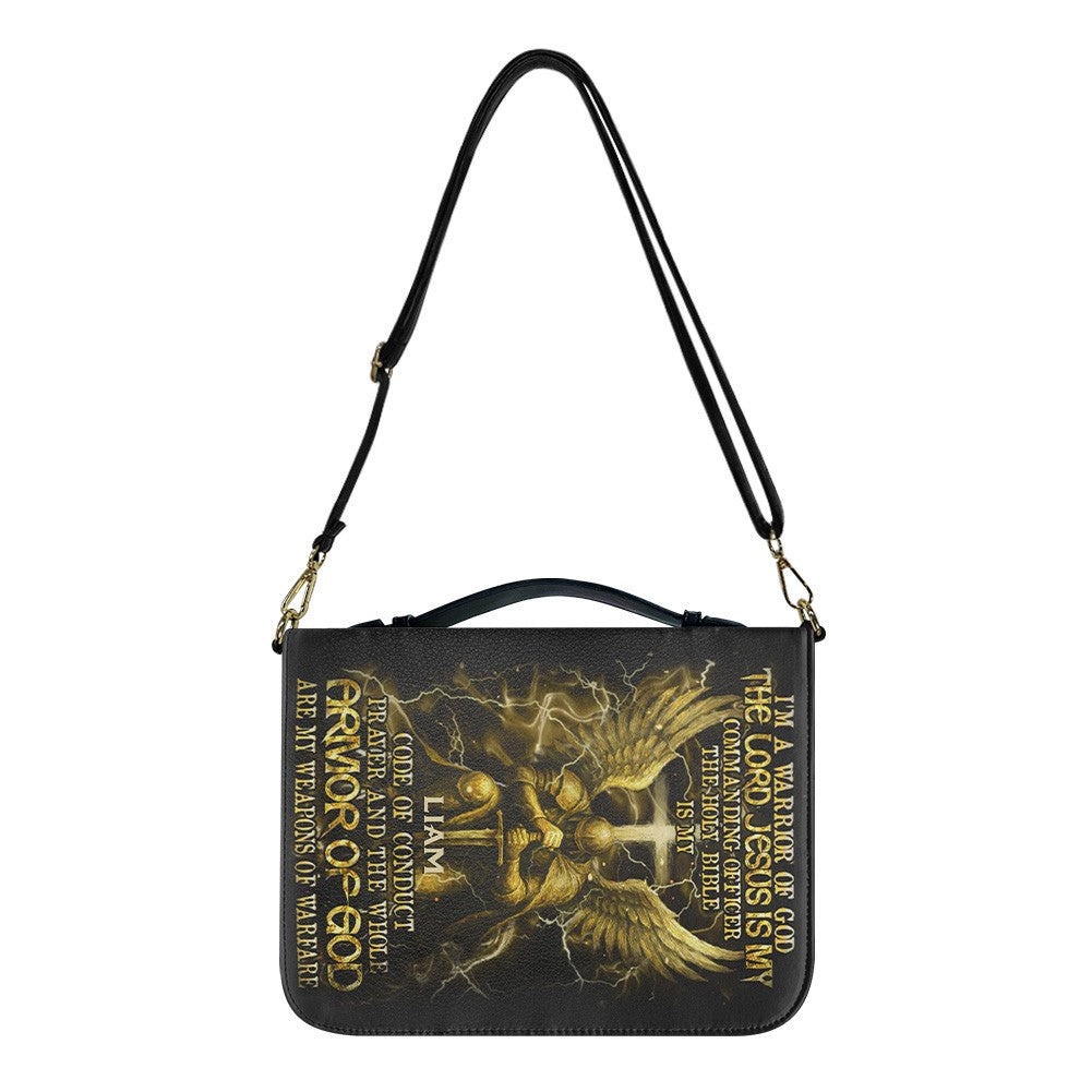 Warrior of God Personalized Bible Cover for Men