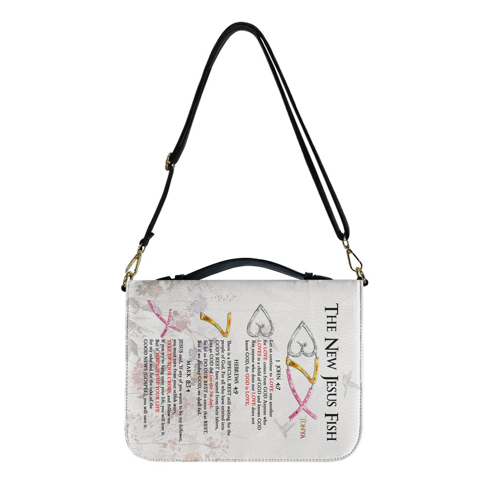 Personalized Jesus Fish Bible Cover