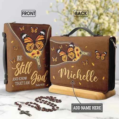 Be Still And Know Butterfly Bible Cover