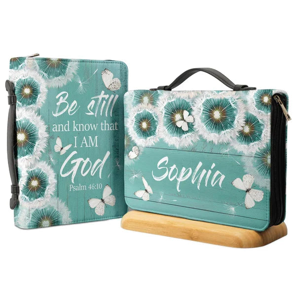 Personalized Be Still Psalm 46:10 Bible Cover