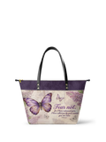 Beloved Isaiah 43:1 Leather Tote Bag