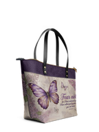 Beloved "You Are Mine" Isaiah 43:1 Leather Tote Bag
