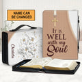 Personalized It Is Well With My Soul Bible Cover