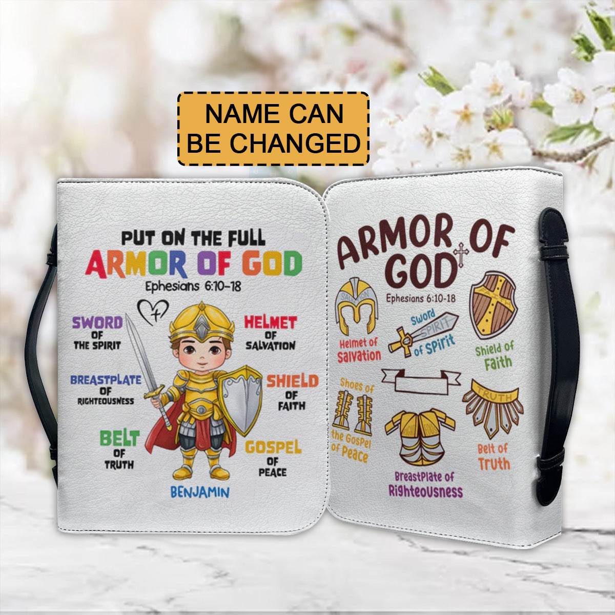 Personalized Armor of God Bible Cover