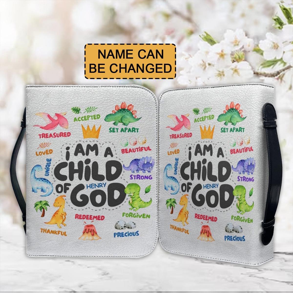Personalized Dinosaur Child of God Bible Cover
