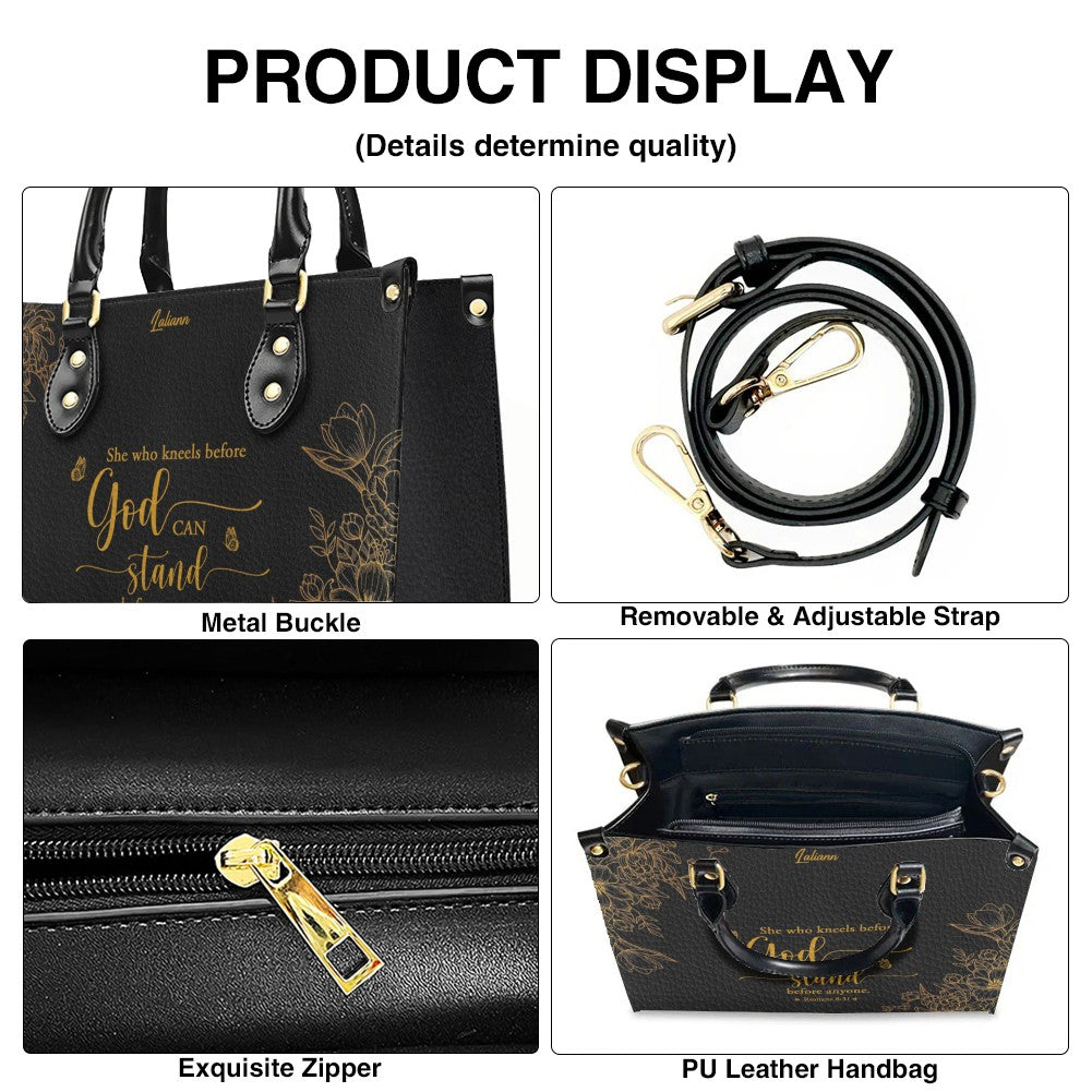 Personalized Bible Verse Leather Handbag