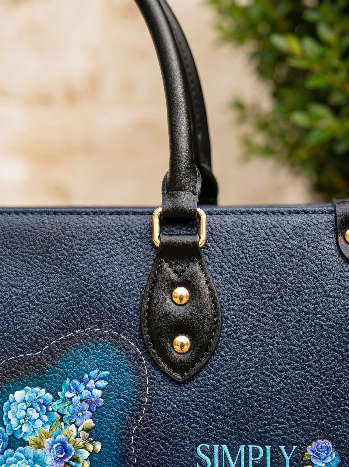 Blessed Christian Faith Leather Handbag