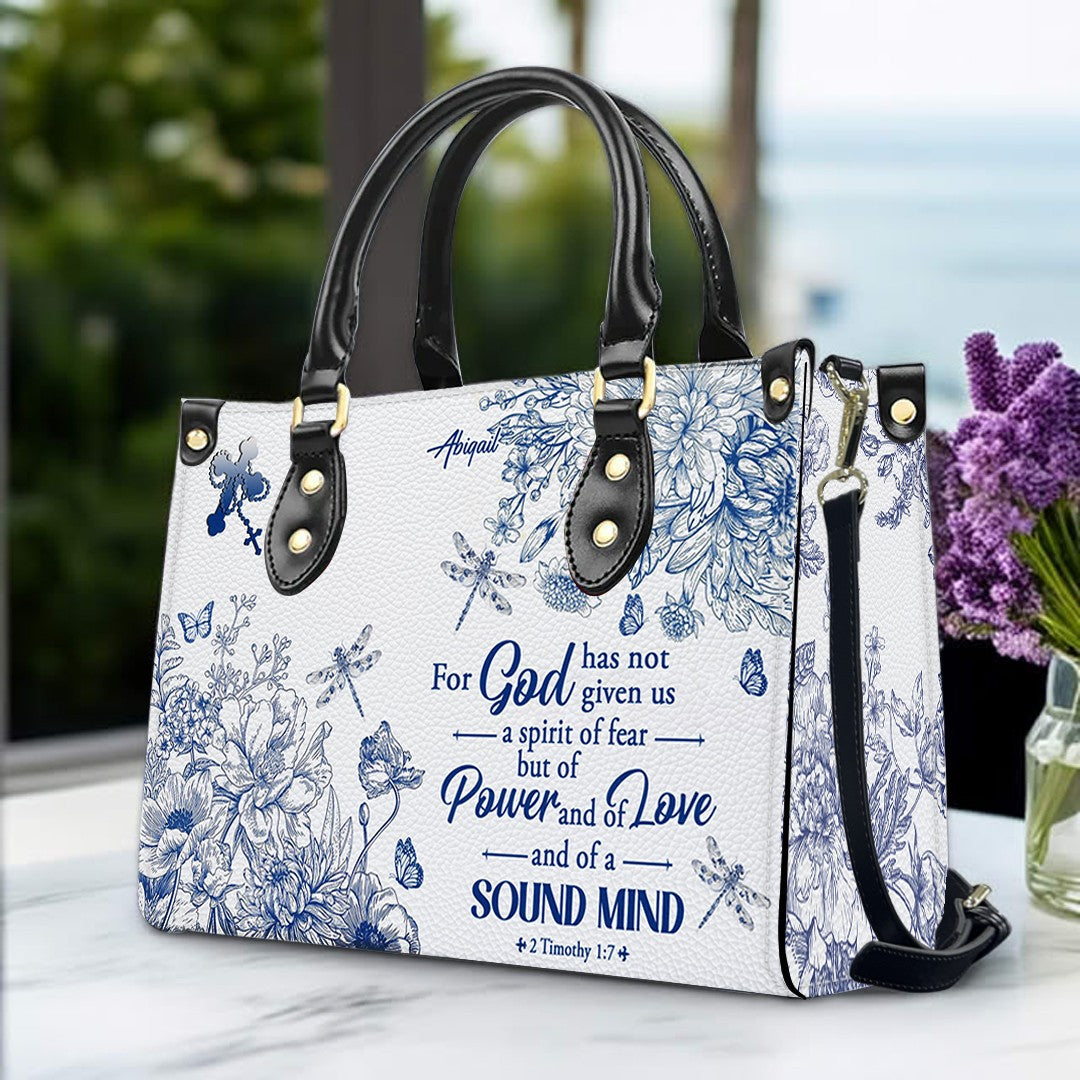 Personalized Christian Leather Handbag