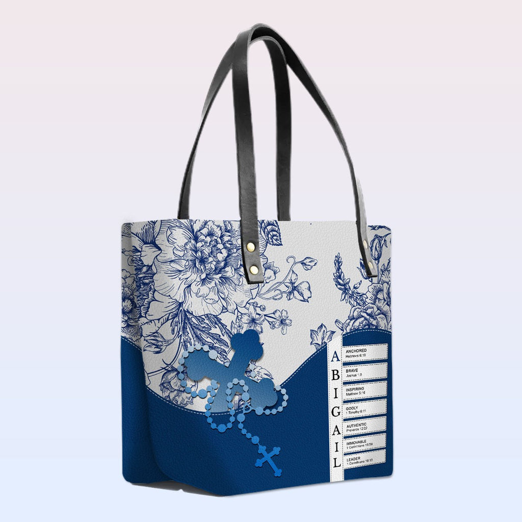 Personalized Christian Bible Verse Tote Bag